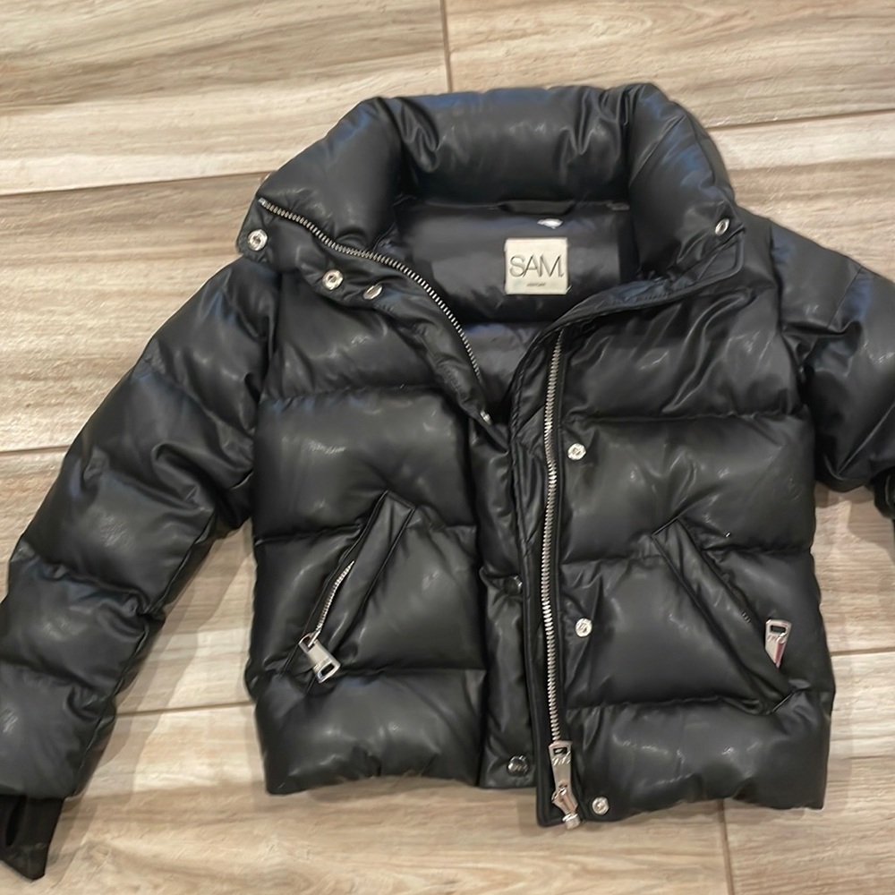 Sam leather bomber jacket size 8
